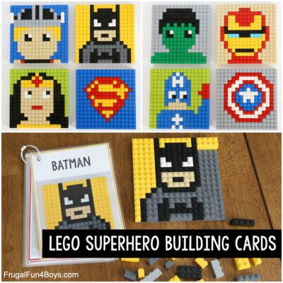 LEGO Superhero Building Cards