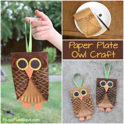 Paper Plate Owl Craft for Kids