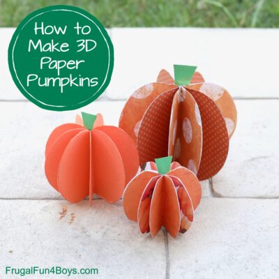 How to Make 3D Paper Pumpkins