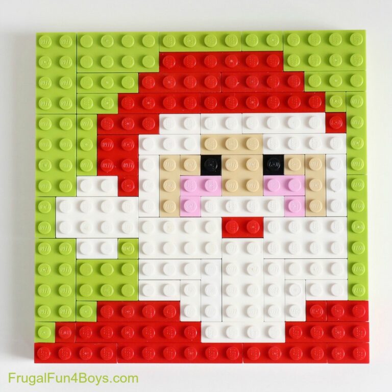 Printable LEGO Christmas Building Cards - Frugal Fun For Boys and Girls