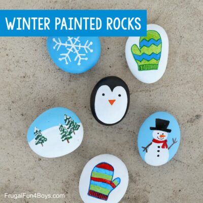 Winter Rock Painting Ideas