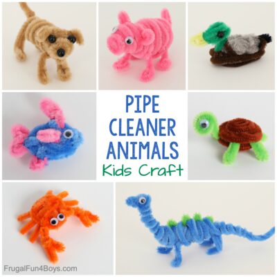 Adorable Pipe Cleaner Animals Craft for Kids