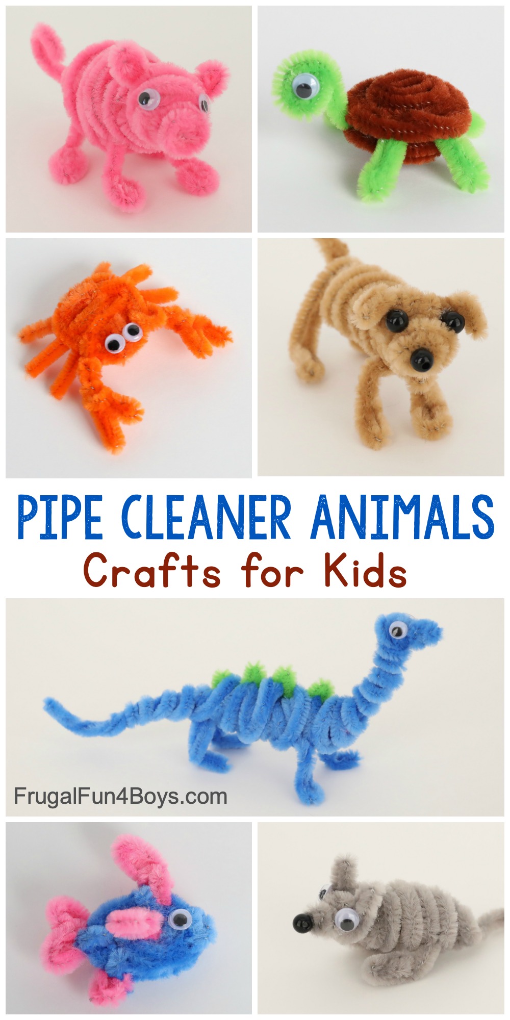 Pipe Cleaner Animals Craft for Kids