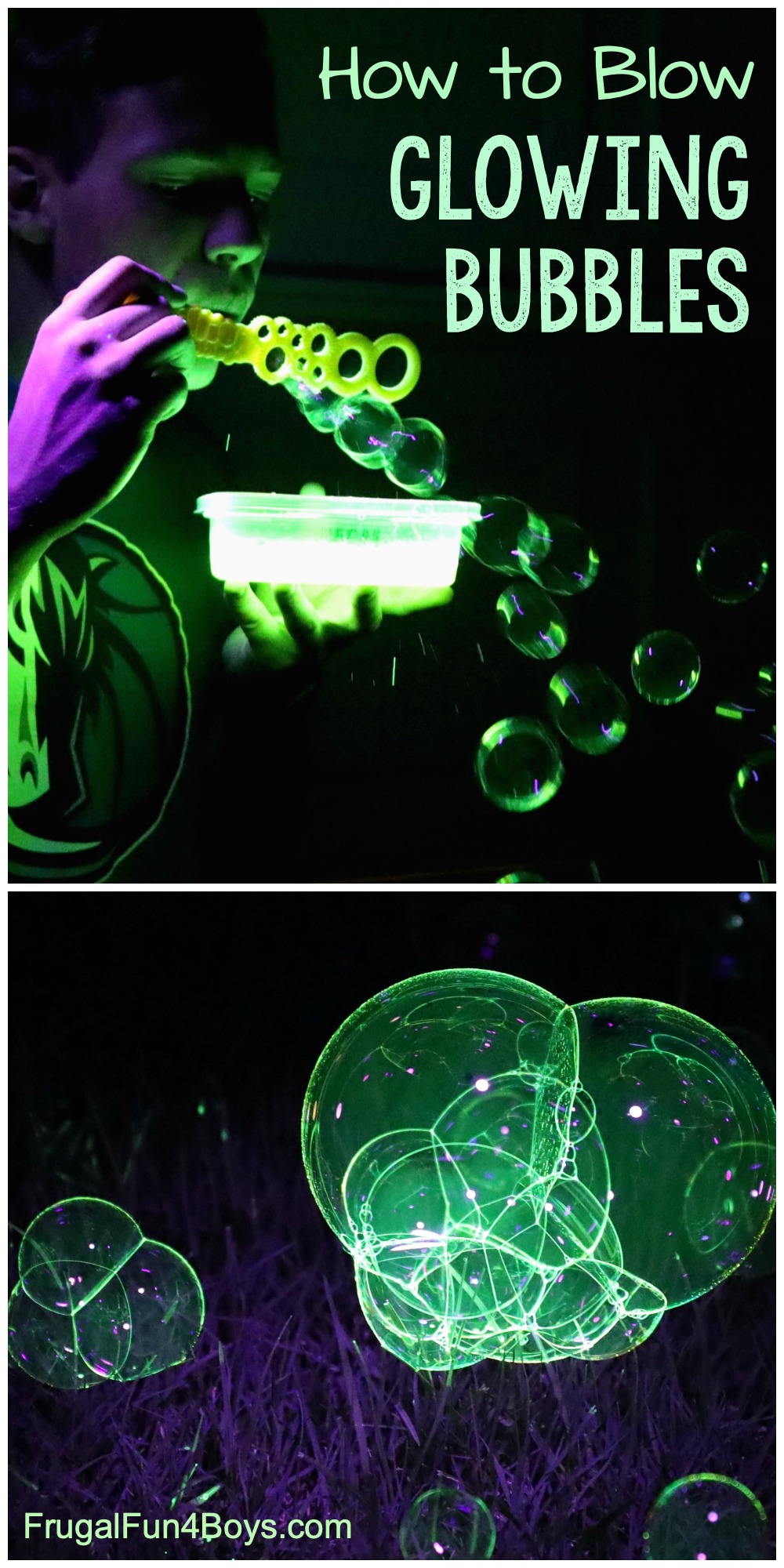 How to Make Glowing Bubbles