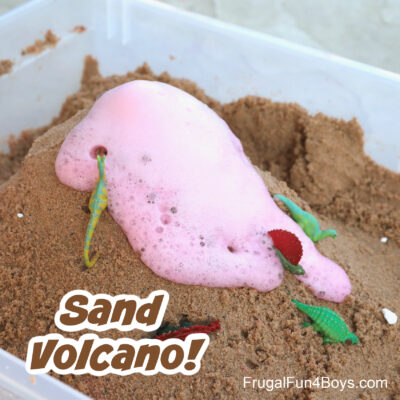 Sand Volcano Science Experiment