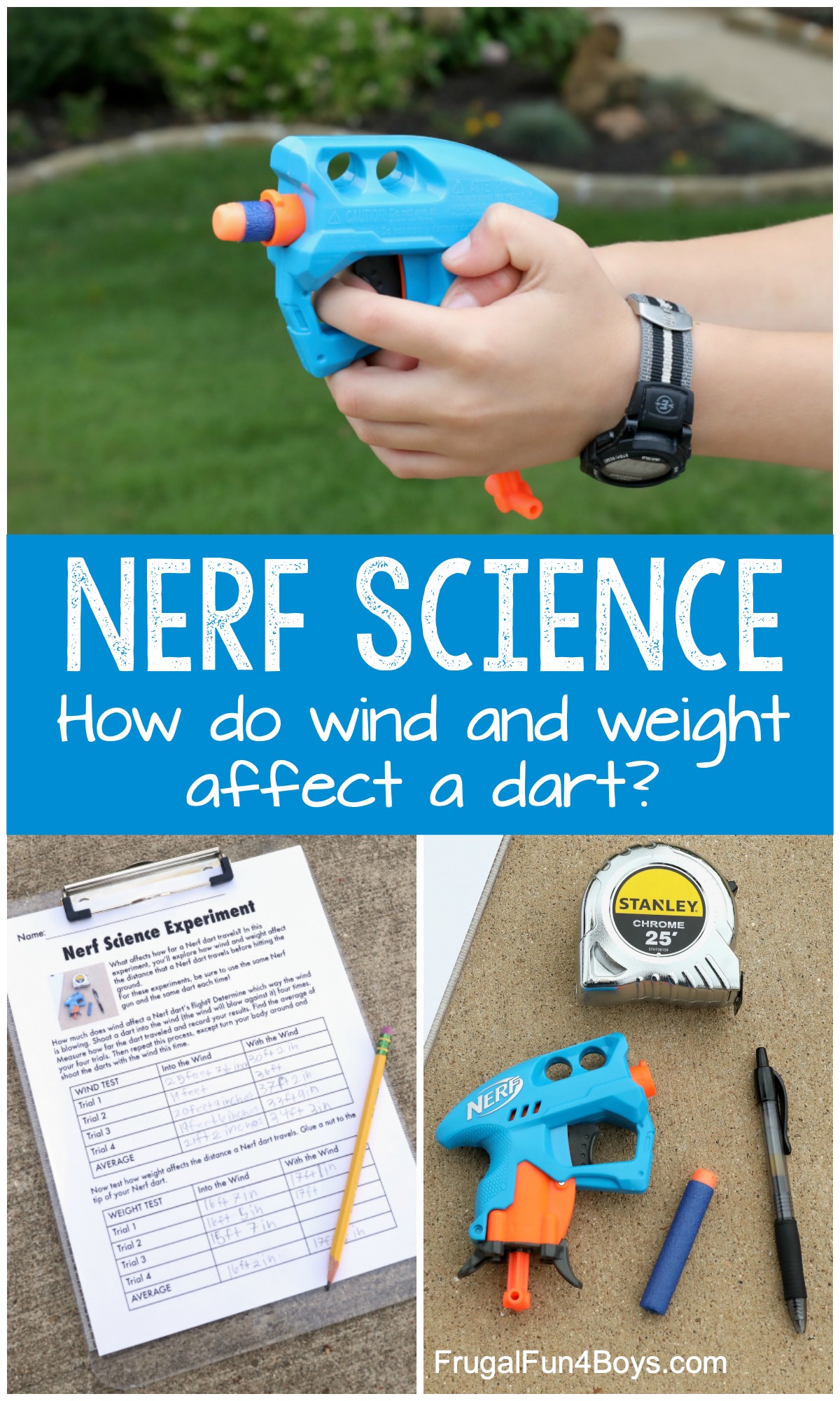 Nerf Gun Science Experiment