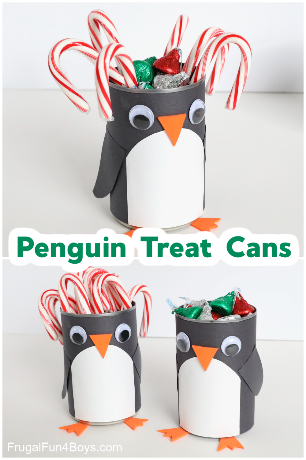 Penguin Treat Can Homemade Christmas Gift