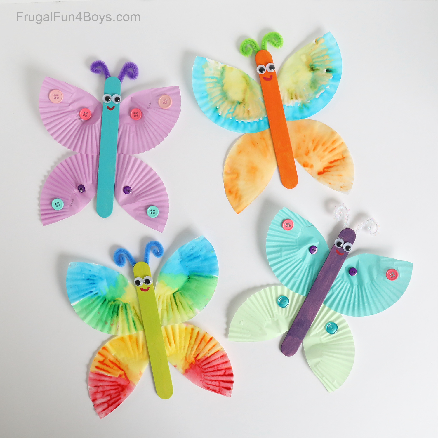 Cupcake Liner Butterfly Craft