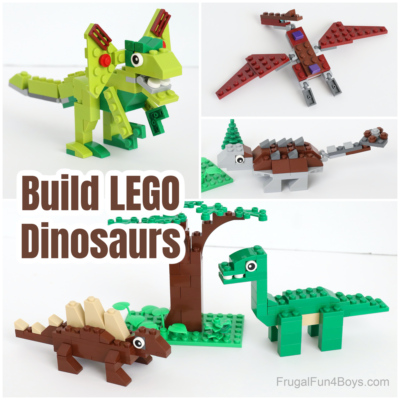 Five LEGO Dinosaurs to Build