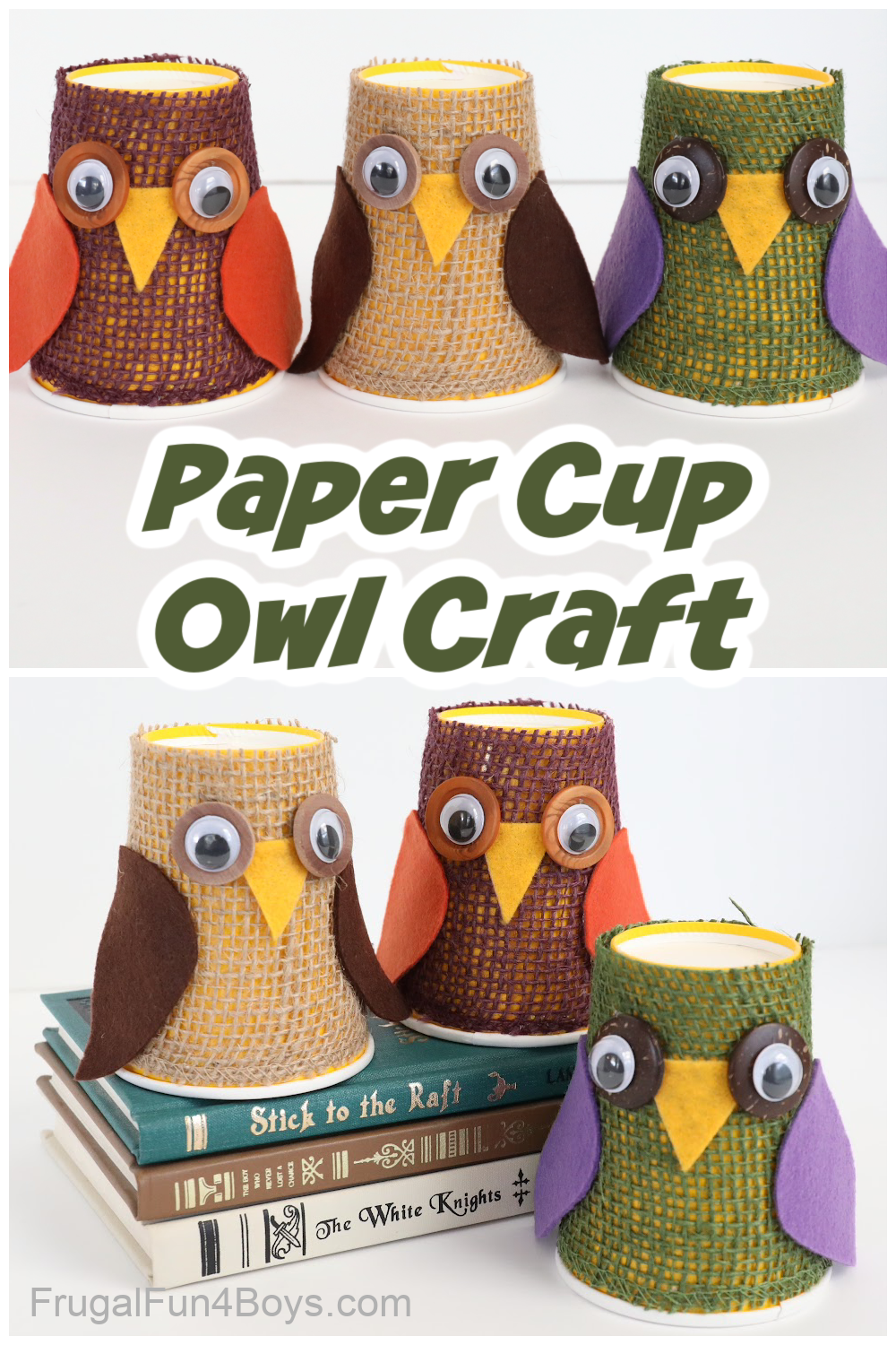 Paper Cup Owl Craft