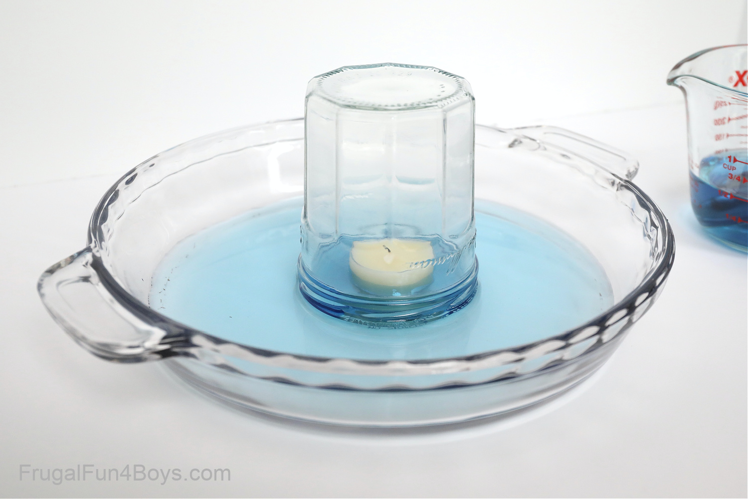Candle and Rising Water Science Experiment