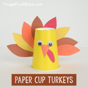 Paper Cup Turkey Craft - Frugal Fun For Boys and Girls