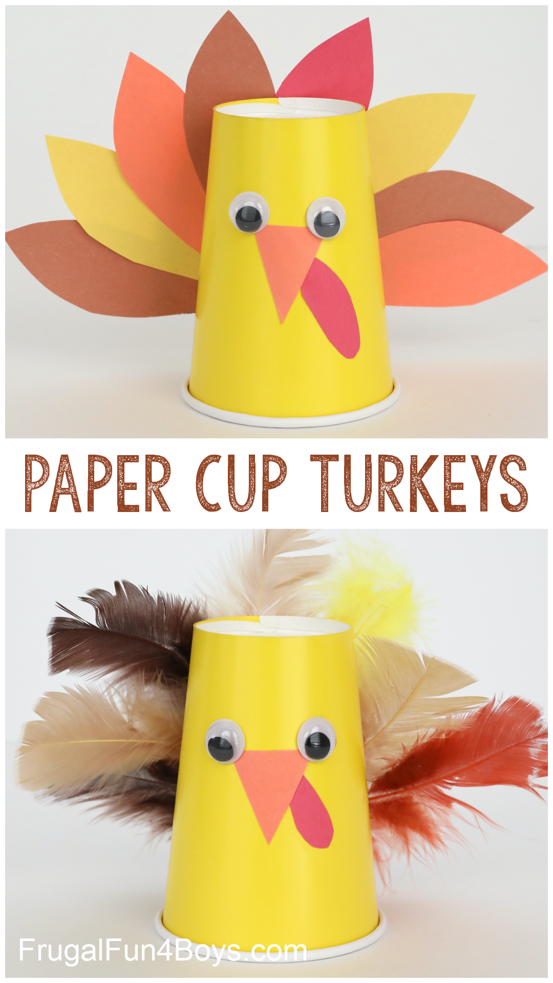 Paper Cup Turkey Craft