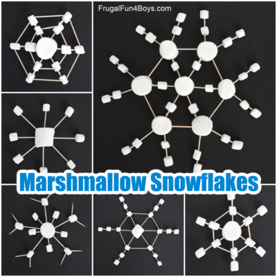 Marshmallow Snowflakes {Winter STEM Activity}