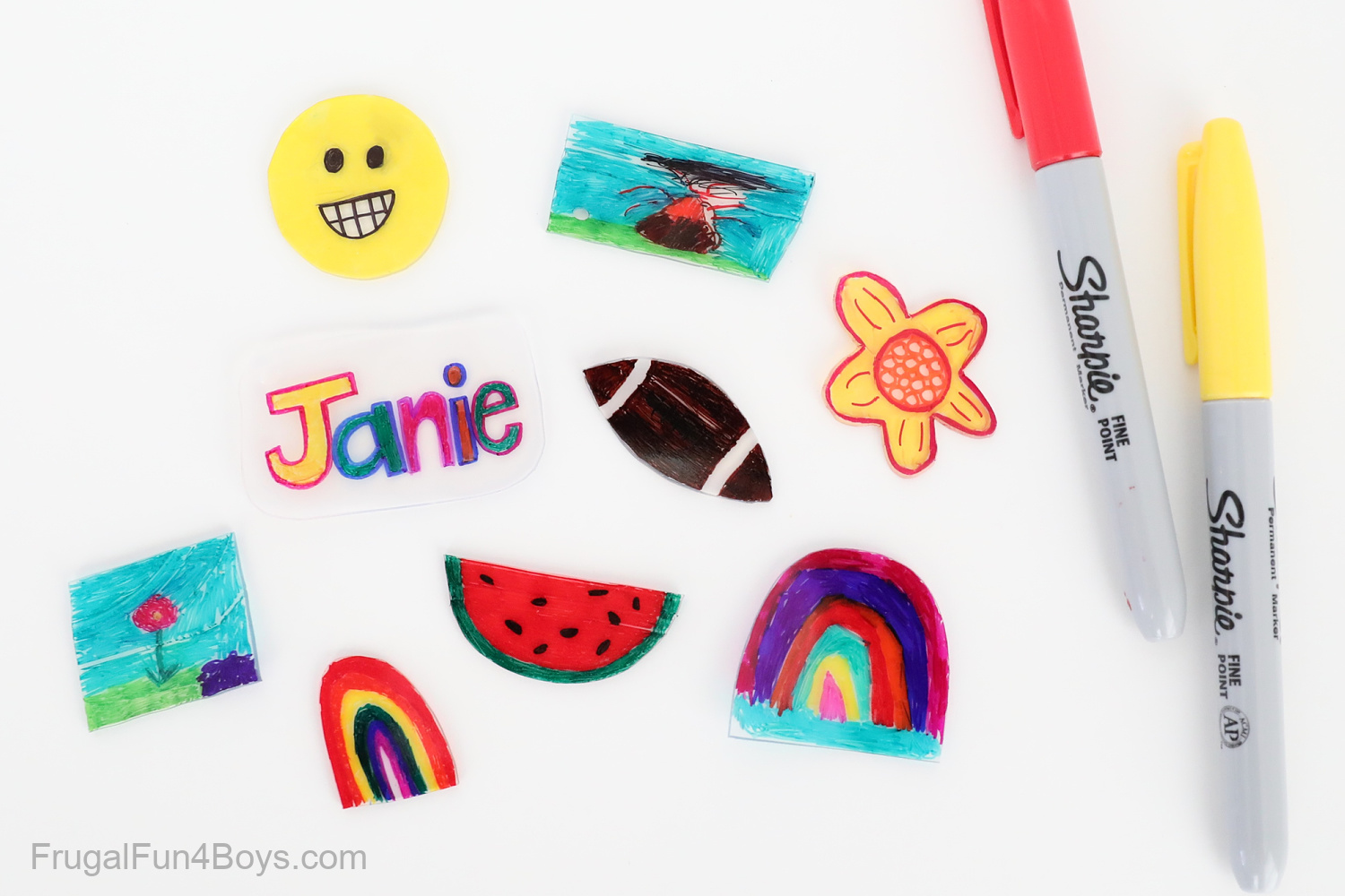 DIY Shrinky Dinks from Upcycled Plastic Containers-Little Sprouts