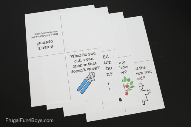 Printable Dad Jokes Greeting Cards - Frugal Fun For Boys and Girls