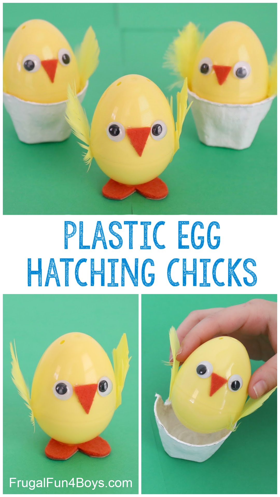 Hatching chick craft for kids