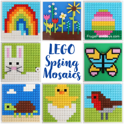 Spring LEGO Building Cards