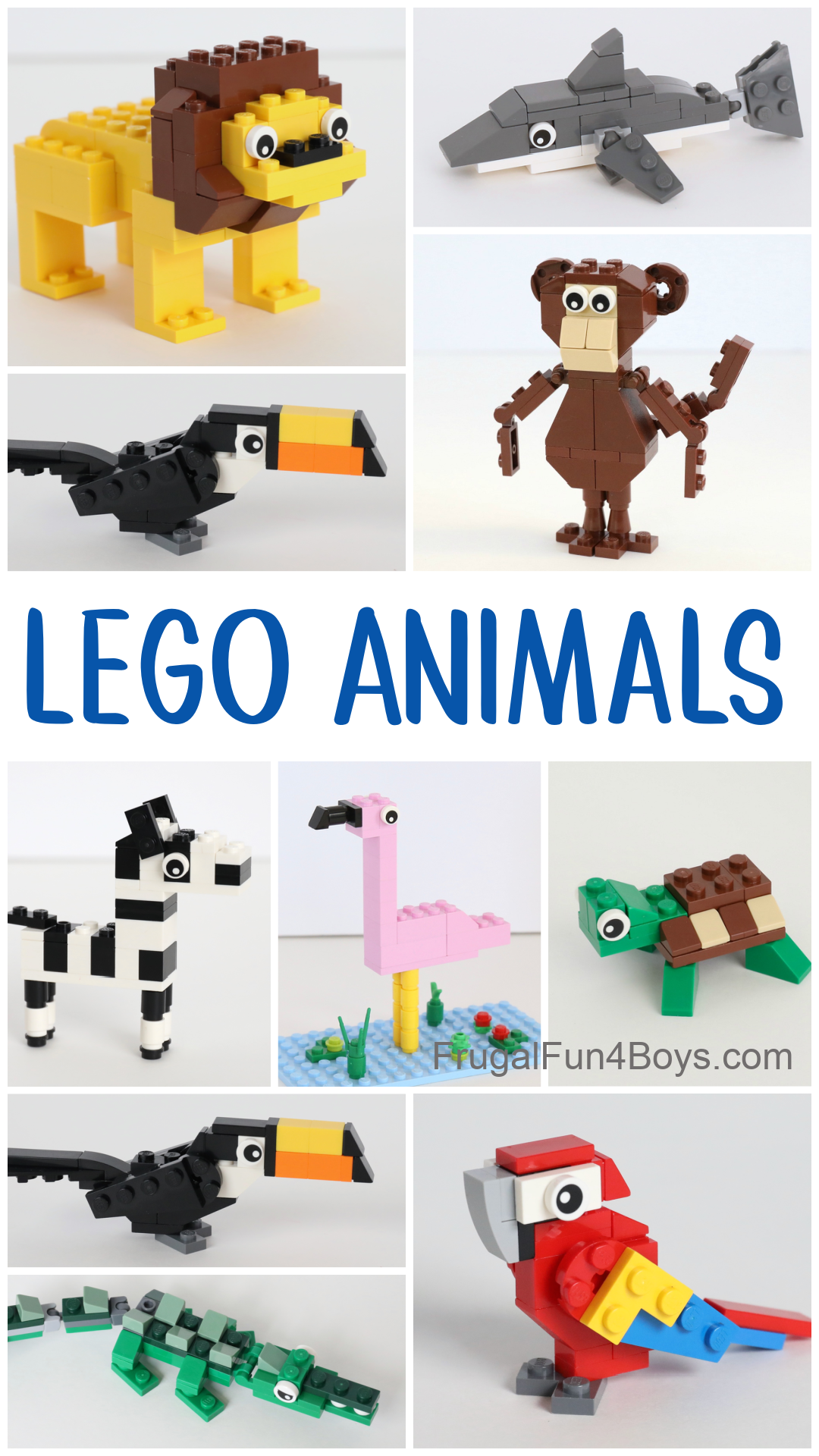 How to Build Awesome LEGO Animals - Frugal Fun For Boys and Girls