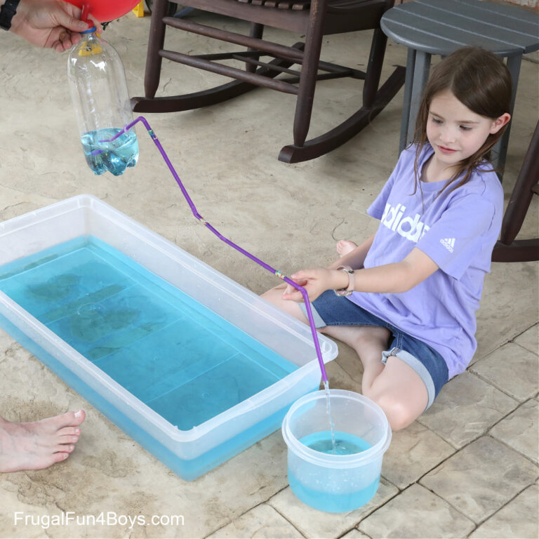 Water Fountain Science Experiment - Frugal Fun For Boys and Girls