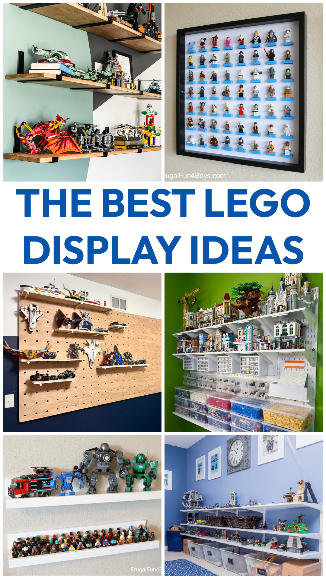 haat Turbine Electrificeren Awesome LEGO Display Shelf Ideas - Frugal Fun For Boys and Girls