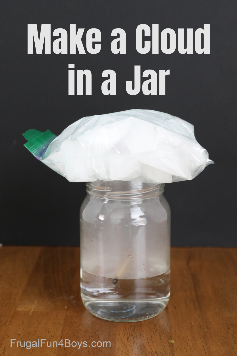 Make a cloud in a jar science