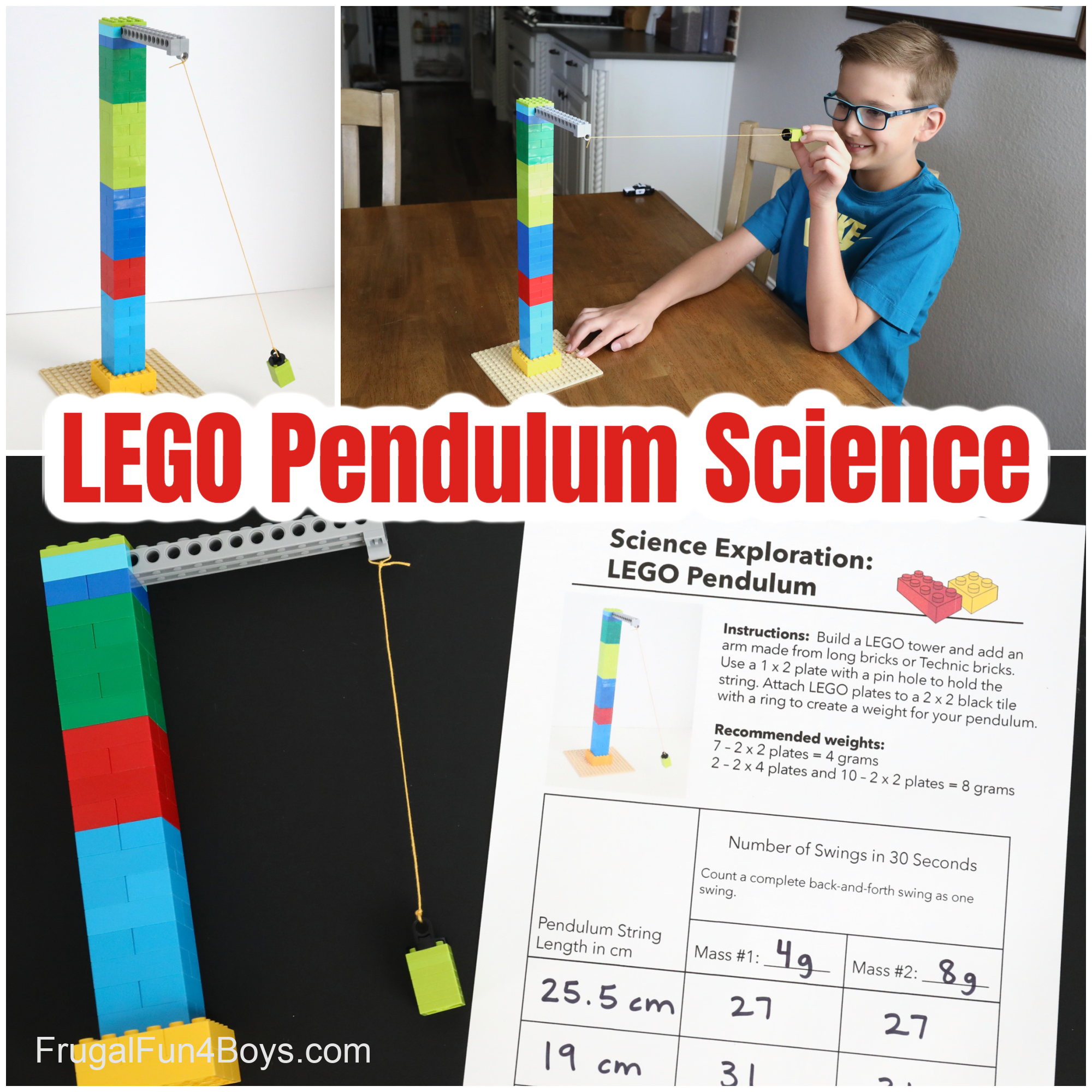 Lego Pendulum Science Experiment