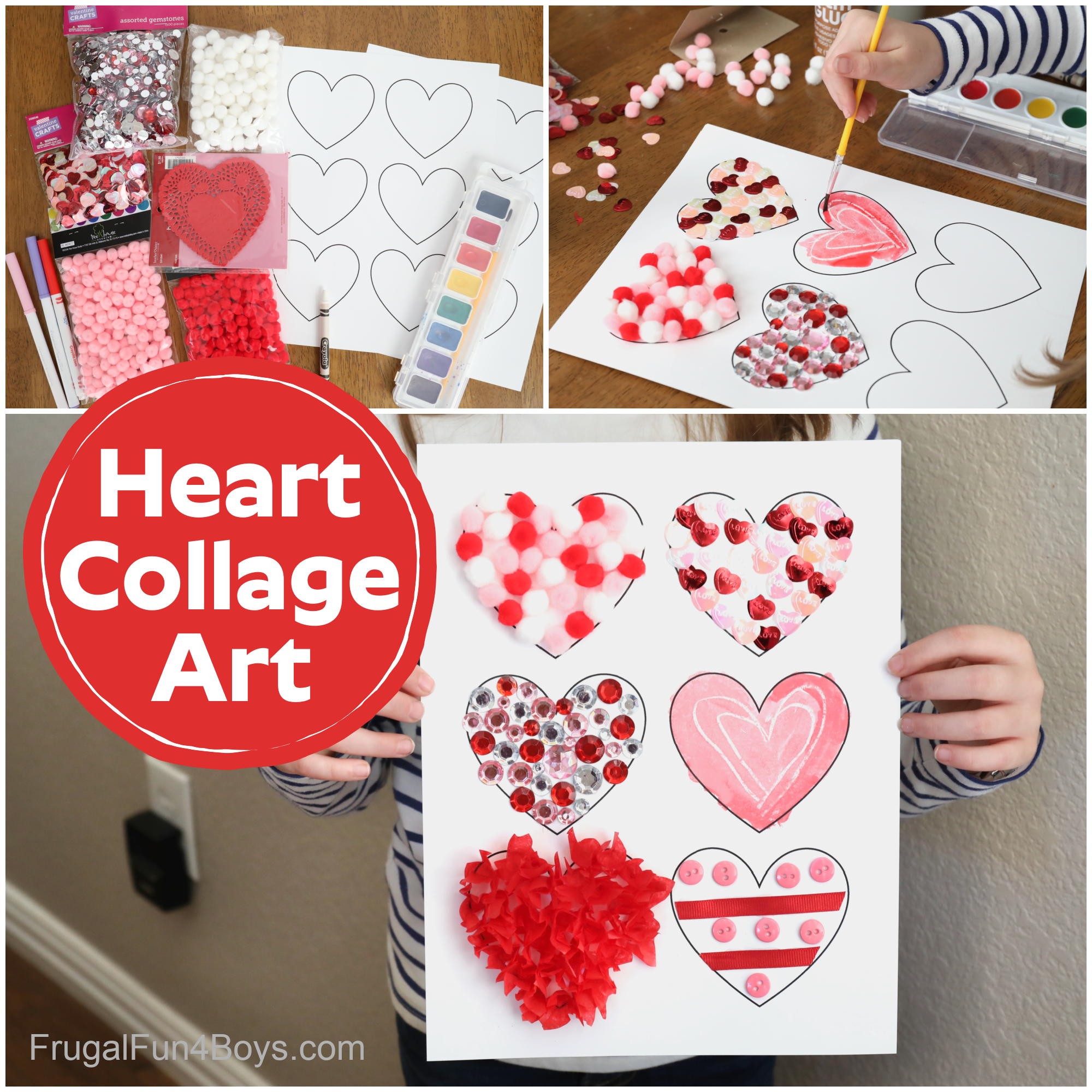 Heart Collage Art