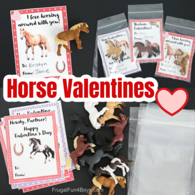 Printable Horse Valentines