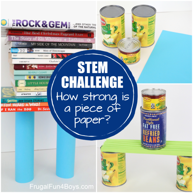 How Strong Is Paper STEM Challenge Frugal Fun For Boys And Girls