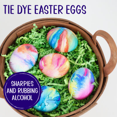 How to Make Tie Dye Easter Eggs with Sharpies