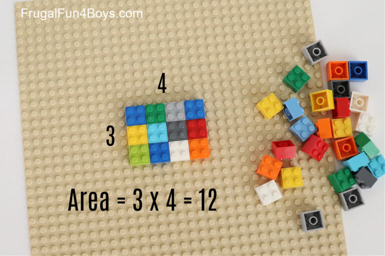 Teach Geometry with LEGO Bricks - Frugal Fun For Boys and Girls