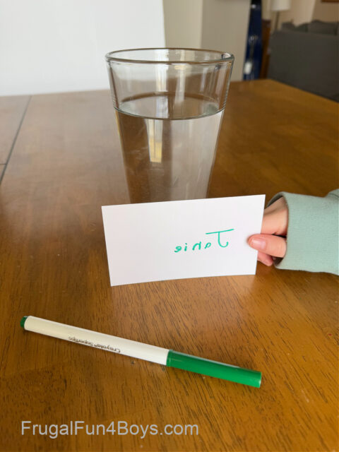 Refraction Of Light Science Experiments Frugal Fun For Boys And Girls