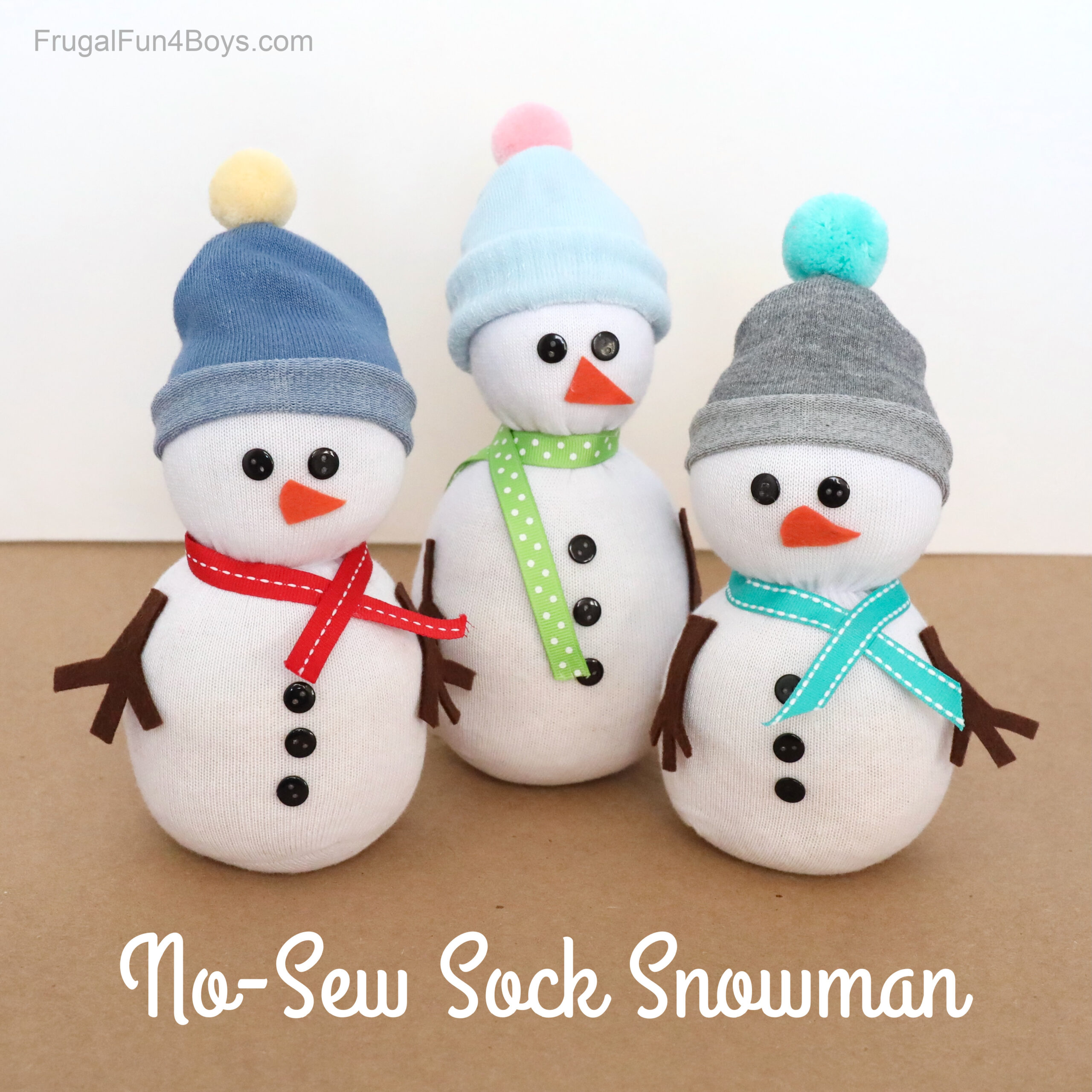 Make An ADORABLE Sock Snowman Frugal Fun For Boys And Girls