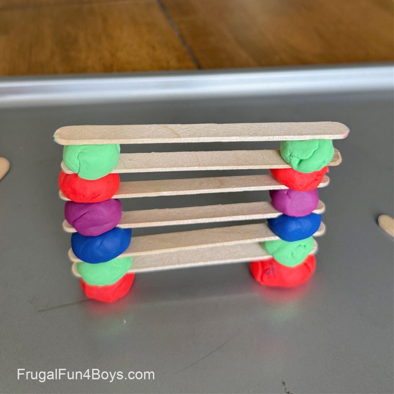 STEM Challenge with Play Dough, Popsicle Sticks, and Pipe Cleaners ...