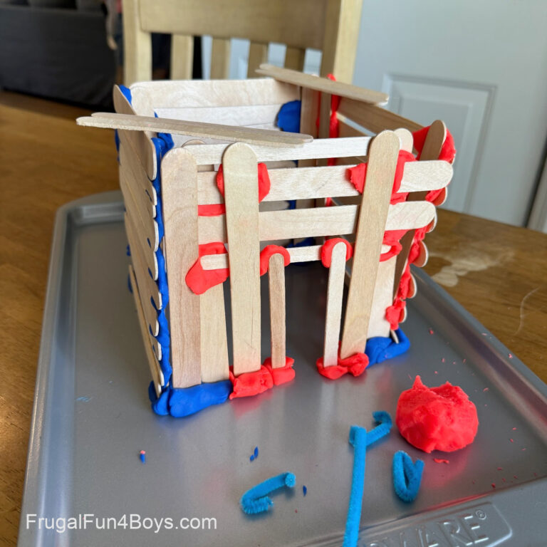 STEM Challenge with Play Dough, Popsicle Sticks, and Pipe Cleaners ...