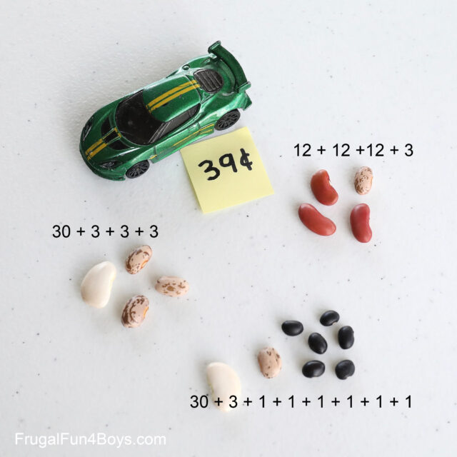 Bean Money! First and Second Grade Math Activity - Frugal Fun For Boys ...